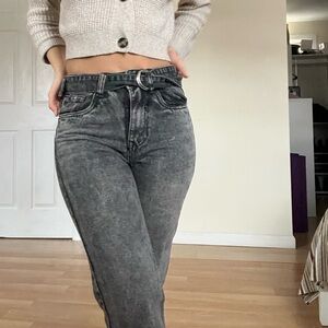 Women's Black Cargo Jeans